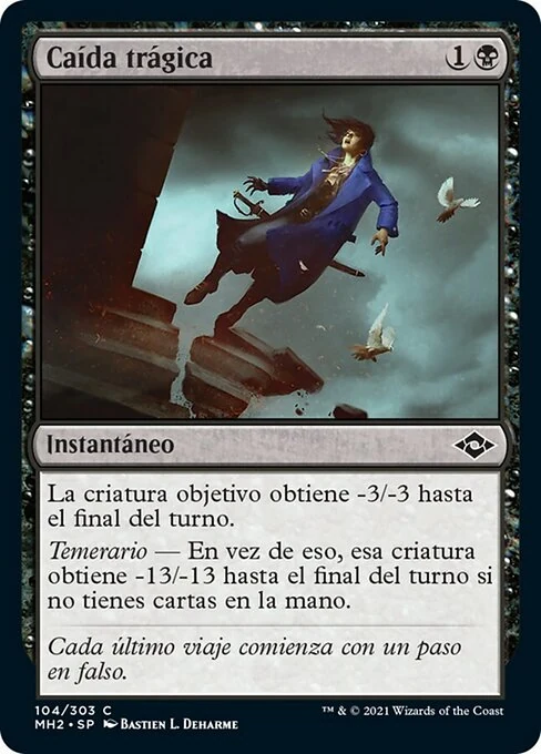 Caída trágica