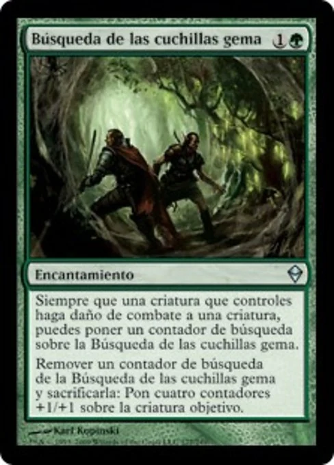 Búsqueda de las cuchillas gema