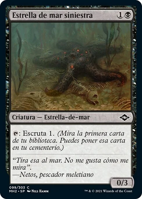 Estrella de mar siniestra