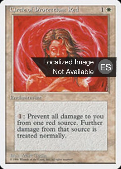 Circulo de protección: rojo