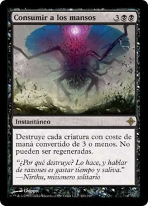Consumir a los mansos
