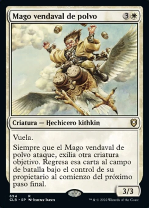 Mago vendaval de polvo