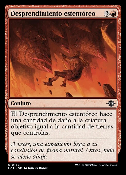 Desprendimiento estentóreo