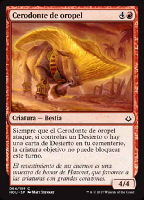 Cerodonte de oropel