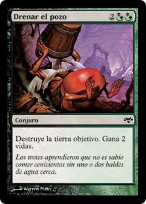 Drenar el pozo