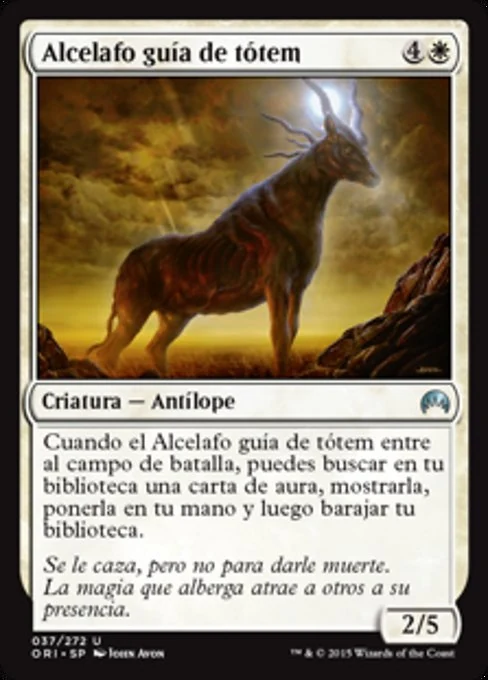 Alcelafo guía de tótem