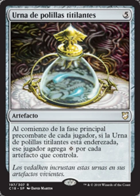 Urna de polillas titilantes