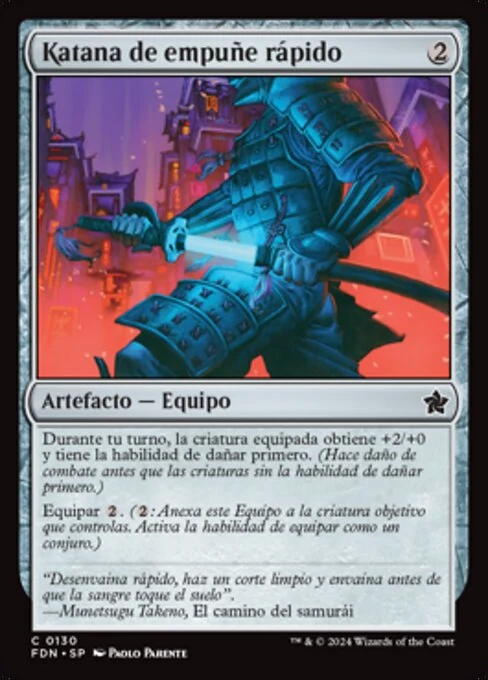 Katana de empuñe rápido