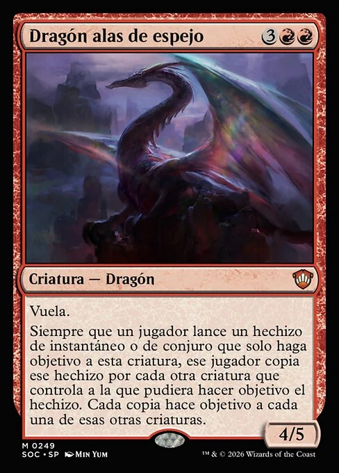 Dragón alas de espejo