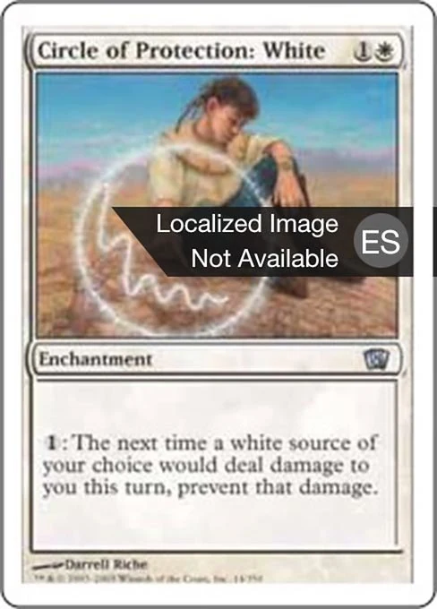 Círculo de protección: blanco
