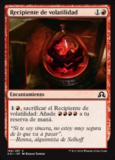 Recipiente de volatilidad