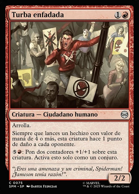 Turba enfadada