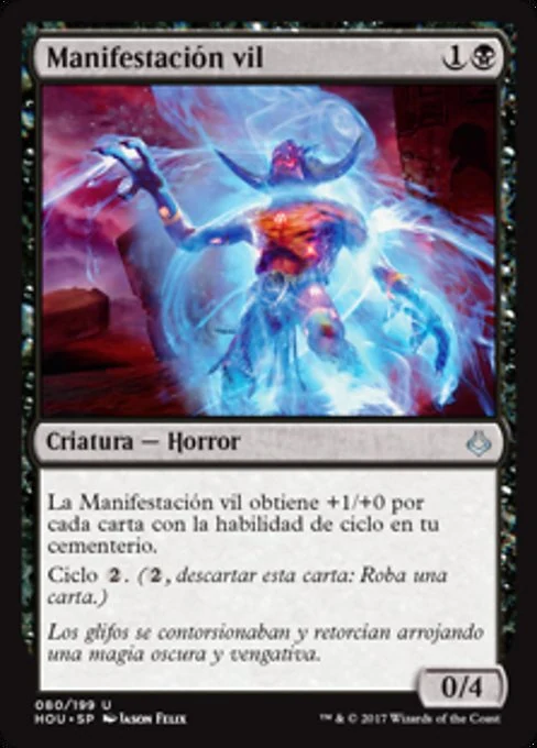 Manifestación vil