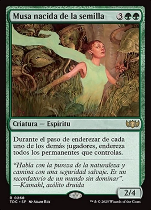 Musa nacida de la semilla
