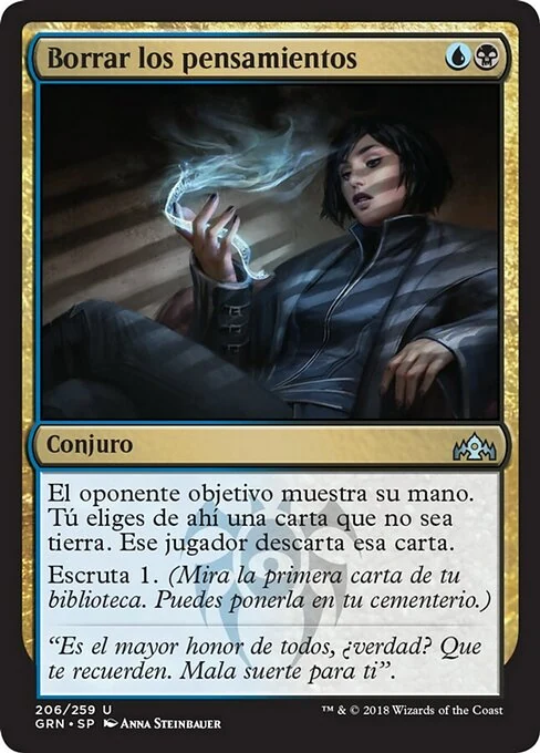 Borrar los pensamientos