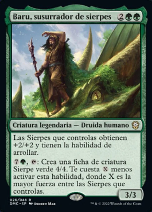 Baru, susurrador de sierpes