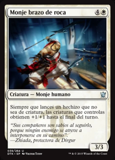 Monje brazo de roca