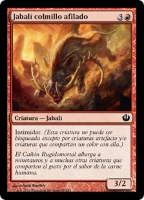 Jabalí colmillo afilado