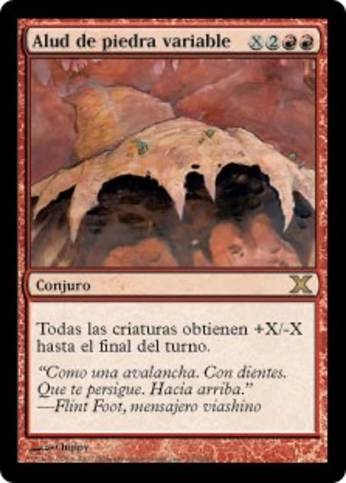 Alud de piedra variable