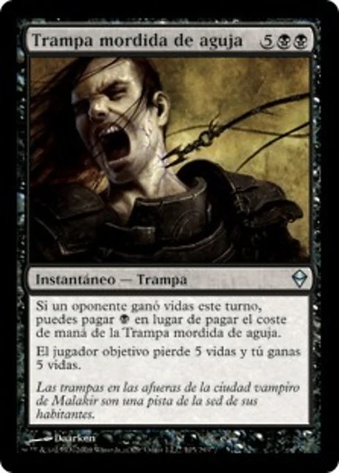 Trampa mordida de aguja