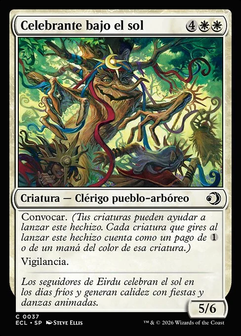 Celebrante bajo el sol