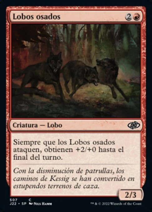 Lobos osados