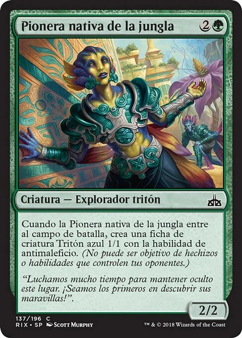 Pionera nativa de la jungla