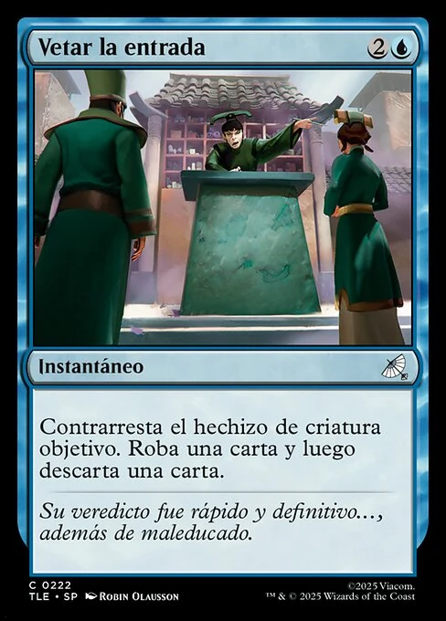 Vetar la entrada