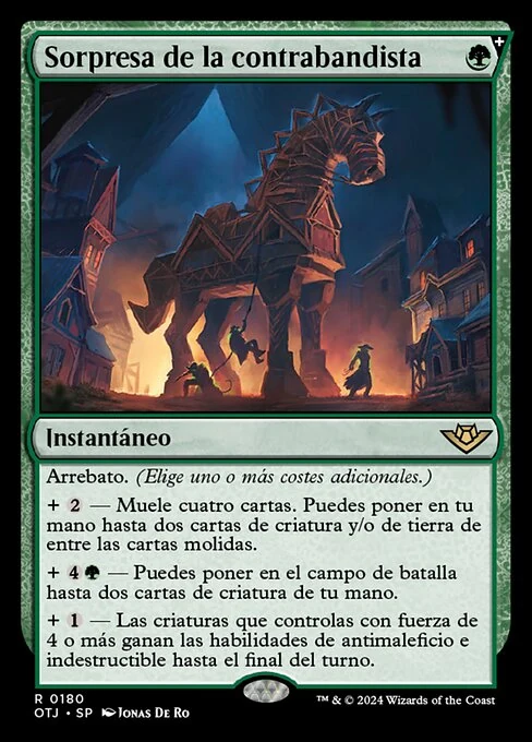 Sorpresa de la contrabandista