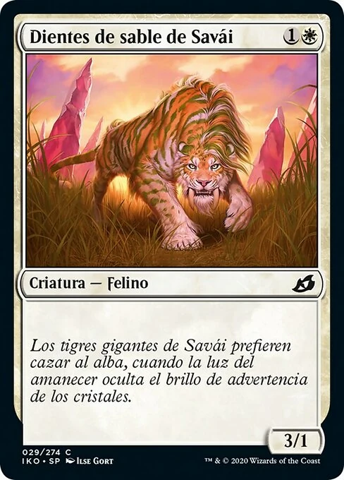 Dientes de sable de Savái