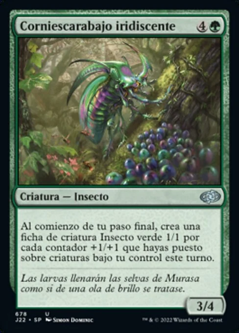 Corniescarabajo iridiscente
