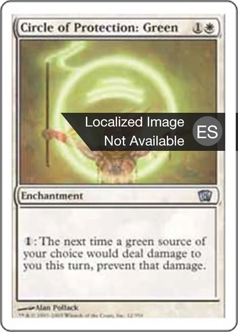 Círculo de protección: verde