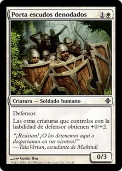 Porta escudos denodados