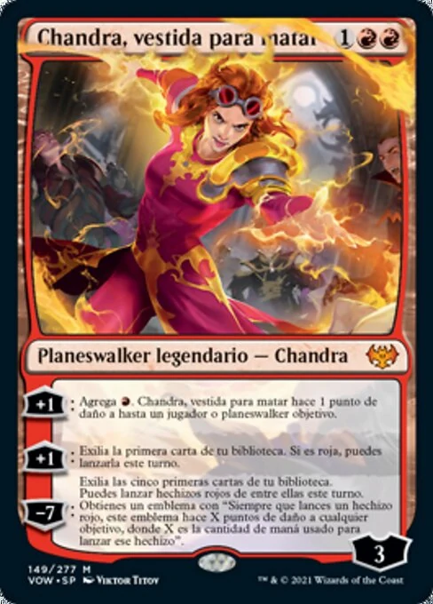 Chandra, vestida para matar
