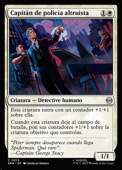 Capitán de policía altruista