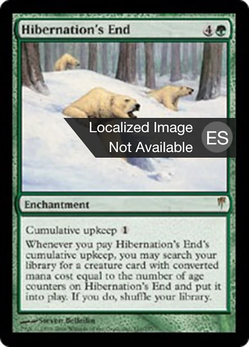 Fin de la hibernación