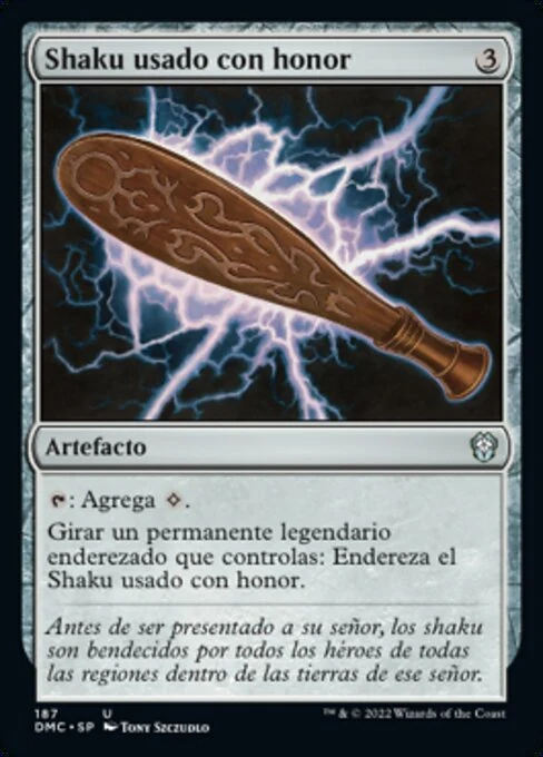 Shaku usado con honor
