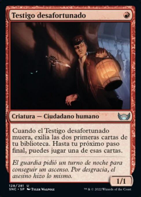 Testigo desafortunado