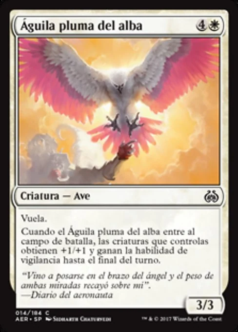 Águila pluma del alba