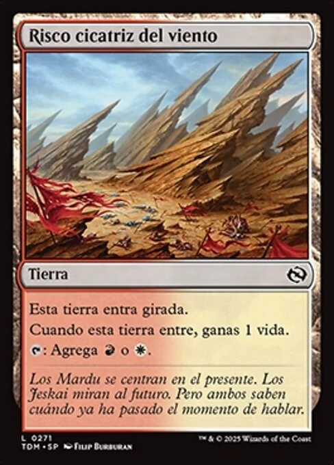 Risco cicatriz del viento