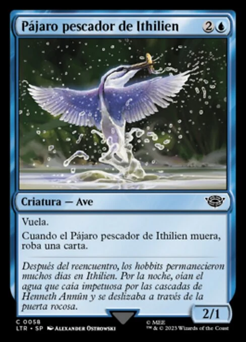 Pájaro pescador de Ithilien