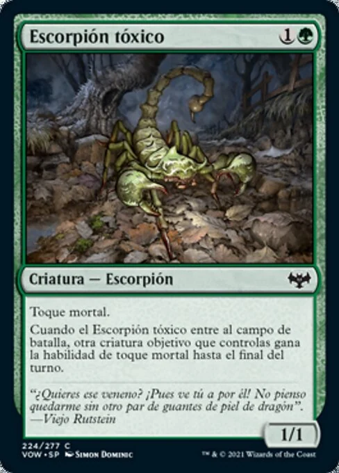 Escorpión tóxico