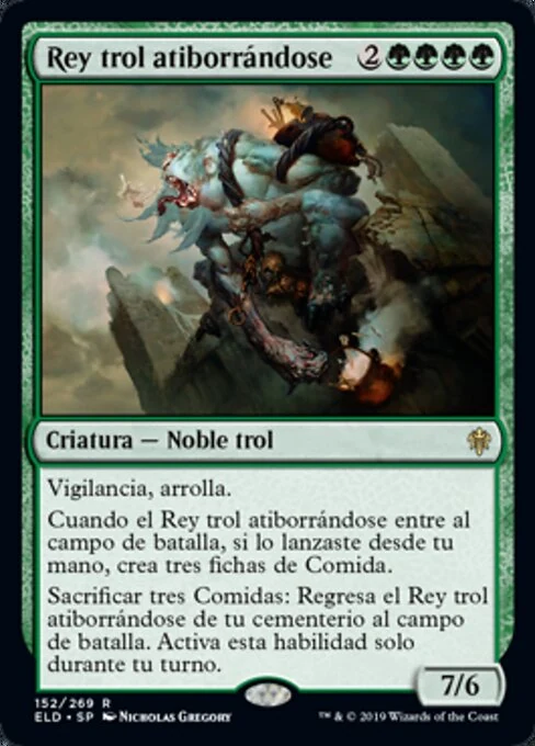 Rey trol atiborrándose