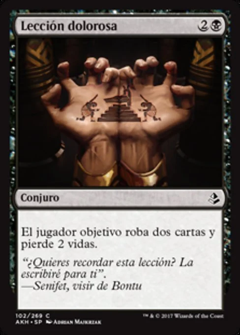 Lección dolorosa