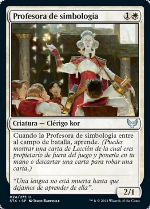 Profesora de simbología