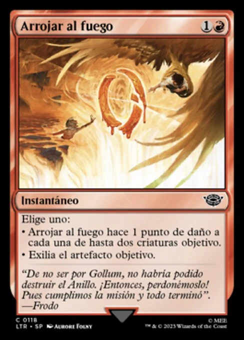 Arrojar al fuego