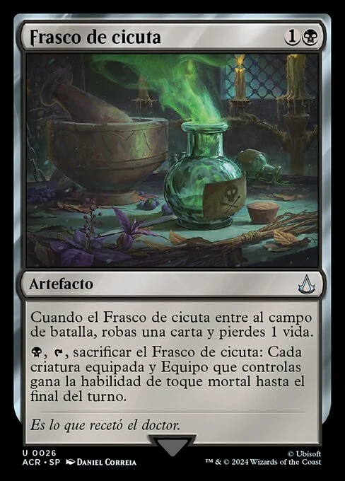 Frasco de cicuta