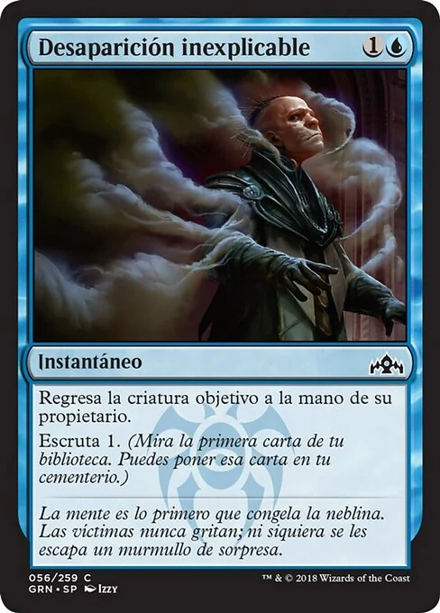 Desaparición inexplicable