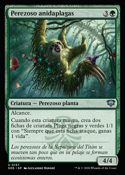 Perezoso anidaplagas